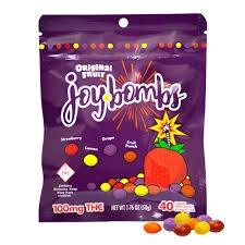 JOY BOMBS HEMP CHEWS 100MG THC 40CT / Original Fruit - 40CT